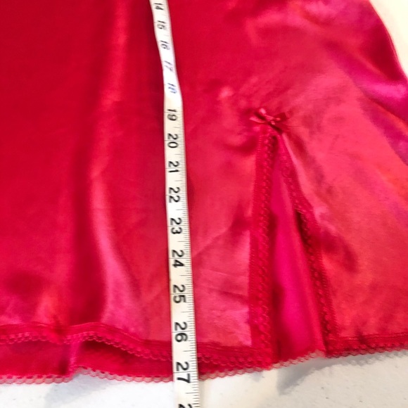 Victoria Secret Red Satin Lace Chemise LIKE NEW! - Picture 11 of 13